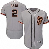 San Francisco Giants #2 Denard Span Gray Road 2 Flexbase Stitched Jersey DingZhi,baseball caps,new era cap wholesale,wholesale hats