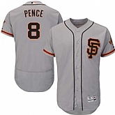 San Francisco Giants #8 Hunter Pence Gray Road 2 Flexbase Stitched Jersey DingZhi,baseball caps,new era cap wholesale,wholesale hats