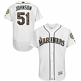 Seattle Mariners #51 Randy Johnson White Memorial Day Flexbase Stitched Jersey DingZhi,baseball caps,new era cap wholesale,wholesale hats