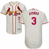 St. Louis Cardinals #3 Jedd Gyorko Cream Flexbase Stitched Jersey DingZhi,baseball caps,new era cap wholesale,wholesale hats