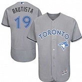 Toronto Blue Jays #19 Jose Bautista Gray Father's Day Flexbase Stitched Jersey DingZhi,baseball caps,new era cap wholesale,wholesale hats