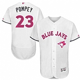Toronto Blue Jays #23 Dalton Pompey White Mother's Day Flexbase Stitched Jersey DingZhi,baseball caps,new era cap wholesale,wholesale hats