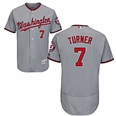 Washington Nationals #7 Trea Turner Gray Flexbase Stitched Jersey DingZhi,baseball caps,new era cap wholesale,wholesale hats