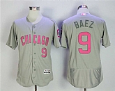 Chicago Cubs #9 Javier Baez Gray 2017 Mother's Day Flexbase Jersey,baseball caps,new era cap wholesale,wholesale hats