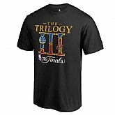 Men's Cleveland Cavaliers vs. Golden State Warriors Fanatics Branded Black 2017 NBA Finals Bound Dueling Trilogy T-shirt FengYun,baseball caps,new era cap wholesale,wholesale hats