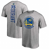 Men's Golden State Warriors 35 Kevin Durant Gray Backer Name & Number T-shirt FengYun,baseball caps,new era cap wholesale,wholesale hats