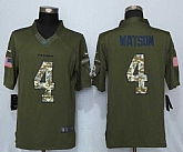 Nike Limited Houston Texans #4 Deshaun Watson Green Salute To Service Jersey,baseball caps,new era cap wholesale,wholesale hats