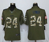 Nike Limited Oakland Raiders #24 Marshawn Lynch Green Salute To Service Jersey,baseball caps,new era cap wholesale,wholesale hats
