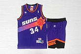 Suns #34 Charles Barkley Purple Hardwood Classics Jersey(With Shorts),baseball caps,new era cap wholesale,wholesale hats