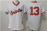 Baltimore Orioles #13 Manny Machado White Mitchell And Ness Throwback Pullover Stitched Jersey,baseball caps,new era cap wholesale,wholesale hats