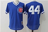 Chicago Cubs #44 Anthony Rizzo (No Name) Blue Mitchell And Ness Throwback Pullover Stitched Jersey,baseball caps,new era cap wholesale,wholesale hats