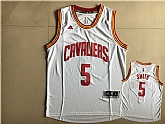 Cleveland Cavaliers #5 J.R. Smith White Swingman Jersey,baseball caps,new era cap wholesale,wholesale hats