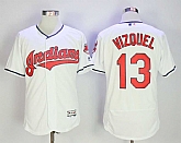 Cleveland Indians #13 Omar Vizquel White Flexbase Jersey,baseball caps,new era cap wholesale,wholesale hats