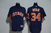 Houston Astros #34 Nolan Ryan Navy Blue Flexbase Collection Stitched Jersey,baseball caps,new era cap wholesale,wholesale hats