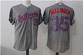 Los Angeles Dodgers #35 Cody Bellinger Gray 2017 Stars & Stripes Flexbase Player Jersey,baseball caps,new era cap wholesale,wholesale hats