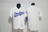 Los Angeles Dodgers Blank White Flexbase Stitched Baseball Jersey,baseball caps,new era cap wholesale,wholesale hats