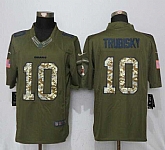 Nike Limited Chicago Bears #10 Mitchell Trubisky Green Salute To Service Jersey,baseball caps,new era cap wholesale,wholesale hats