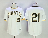 Pittsburgh Pirates #21 Roberto Clemente White 1971 Throwback Jersey,baseball caps,new era cap wholesale,wholesale hats