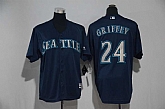 Youth Seattle Mariners #24 Ken Griffey Jr. Navy New Cool Base Jersey,baseball caps,new era cap wholesale,wholesale hats