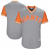 Customized Men's San Francisco Giants Majestic Gray 2017 Players Weekend Team Jersey,baseball caps,new era cap wholesale,wholesale hats