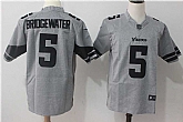 Nike Minnesota Vikings #5 Teddy Bridgewater Gridiron Gray II Stitched Limited Jersey,baseball caps,new era cap wholesale,wholesale hats