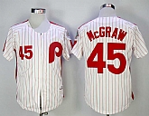 Philadelphia Phillies #45 Tug McGraw White 1983 Mitchell & Ness Stitched Jerseys,baseball caps,new era cap wholesale,wholesale hats