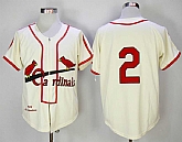 St. Louis Cardinals #2 Red Schoendienst Cream 1946 Mitchell & Ness Stitched Jerseys,baseball caps,new era cap wholesale,wholesale hats