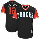 Arizona Diamondbacks #12 Rubby De La Rosa La Foca Majestic Black 2017 Players Weekend Jersey JiaSu,baseball caps,new era cap wholesale,wholesale hats