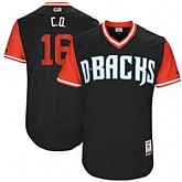 Arizona Diamondbacks #16 Chris Owings C.O. Majestic Black 2017 Players Weekend Jersey JiaSu,baseball caps,new era cap wholesale,wholesale hats