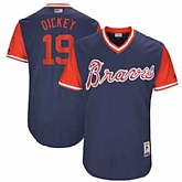 Atlanta Braves #19 R.A. Dickey Dickey Majestic Navy 2017 Players Weekend Jersey JiaSu,baseball caps,new era cap wholesale,wholesale hats