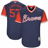 Atlanta Braves #57 Rex Brothers R Brothers Majestic Navy 2017 Players Weekend Jersey JiaSu,baseball caps,new era cap wholesale,wholesale hats