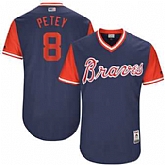 Atlanta Braves #8 Jace Peterson Petey Majestic Navy 2017 Players Weekend Jersey JiaSu,baseball caps,new era cap wholesale,wholesale hats