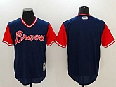 Atlanta Braves Blank Majestic Navy Players Weekend Mlb Jerseys,baseball caps,new era cap wholesale,wholesale hats