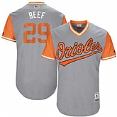 Baltimore Orioles #29 Welington Castillo Beef Majestic Gray 2017 Players Weekend Jersey JiaSu,baseball caps,new era cap wholesale,wholesale hats