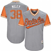 Baltimore Orioles #38 Wade Miley Miley Majestic Gray 2017 Players Weekend Jersey JiaSu,baseball caps,new era cap wholesale,wholesale hats