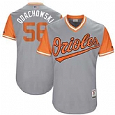 Baltimore Orioles #56 Darren O'Day Odachowski Majestic Gray 2017 Players Weekend Jersey JiaSu,baseball caps,new era cap wholesale,wholesale hats