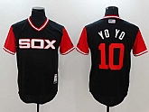 Chicago White Sox #10 Yoan Moncada YoYo Majestic Black Players Weekend Mlb Jerseys,baseball caps,new era cap wholesale,wholesale hats