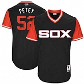 Chicago White Sox #52 Jake Petricka Petey Majestic Black 2017 Players Weekend Jersey JiaSu,baseball caps,new era cap wholesale,wholesale hats