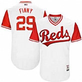Cincinnati Reds #29 Brandon Finnegan Finny Majestic White 2017 Players Weekend Jersey JiaSu,baseball caps,new era cap wholesale,wholesale hats