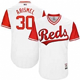 Cincinnati Reds #30 Arismendy Alcantara Arismel Majestic White 2017 Players Weekend Jersey JiaSu,baseball caps,new era cap wholesale,wholesale hats