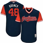 Cleveland Indians #48 Boone Logan Booner Majestic Navy 2017 Players Weekend Jersey JiaSu,baseball caps,new era cap wholesale,wholesale hats