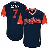 Cleveland Indians #7 Yan Gomes Gomer Majestic Navy 2017 Players Weekend Jersey JiaSu,baseball caps,new era cap wholesale,wholesale hats