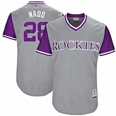 Colorado Rockies #28 Nolan Arenado Nado Majestic Gray 2017 Players Weekend Jersey JiaSu,baseball caps,new era cap wholesale,wholesale hats