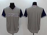 Colorado Rockies Blank Majestic Gray Players Weekend Mlb Jerseys,baseball caps,new era cap wholesale,wholesale hats