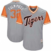 Detroit Tigers #32 Michael Fulmer Fulm Piece Majestic Gray 2017 Players Weekend Jersey JiaSu,baseball caps,new era cap wholesale,wholesale hats
