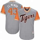 Detroit Tigers #43 Bruce Rondon El Menor Majestic Gray 2017 Players Weekend Jersey JiaSu,baseball caps,new era cap wholesale,wholesale hats