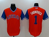 Houston Astros #1 Carlos Correa Showrrea Majestic Orange Players Weekend Mlb Jerseys,baseball caps,new era cap wholesale,wholesale hats