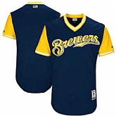 Milwaukee Brewers Majestic Navy 2017 Players Weekend Jersey JiaSu,baseball caps,new era cap wholesale,wholesale hats