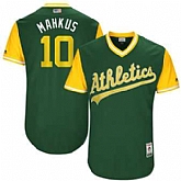 Oakland Athletics #10 Marcus Semien Mahkus Majestic Green 2017 Players Weekend Jersey JiaSu,baseball caps,new era cap wholesale,wholesale hats