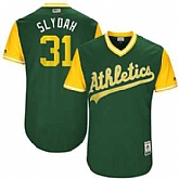 Oakland Athletics #31 Liam Hendriks Slydah Majestic Green 2017 Players Weekend Jersey JiaSu,baseball caps,new era cap wholesale,wholesale hats